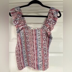 Bohemian Tank w/ Ruffled Accents